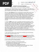 Colston Search Warrant Affidavit - Redacted