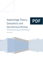 Assemblage Theory, Complexity and Contentious Politics - The Political Ontology of Gilles Deleuze
