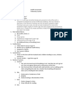 Health Assessment-Pulmonary System