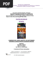 TEATRO DE LA SENSACIÓN-Inscripción Taller Teatro Infantil en Ingles 2018-019 Con Ficha de Inscripcion Doc