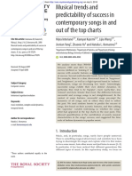 Musical Trends and Predictability of Success in Contemporary Songs in and Out of the Top Charts