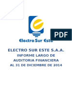 Auditoría financiera Electro Sur Este 2014