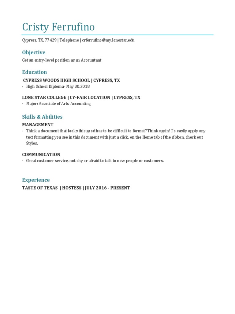 CF Resume | PDF