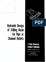 Hydraulic Design of Stiling Basin For Pipe or Channel Outlets
