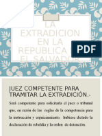 La Extradicion en La Republica de El Salvador