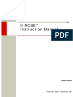K-ROSET Instruction Manual - EN