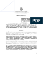 Resolução n4 2017 - Normas e Procedimentos para Estagio Probatorio