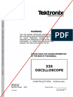 Tektronix 335 Instruction 