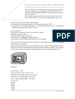 Aula sobre mudança de estado físico e questões