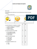 Encuesta de Trabajo en Equipo