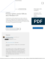 Processo System Usando 100% Do Disco Windows 10