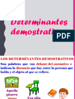 Determinantes Demostrativos