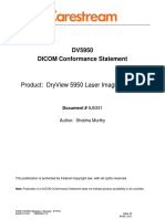 Dv5950 Dicom Conformance Statement: Product: Dryview 5950 Laser Imaging System