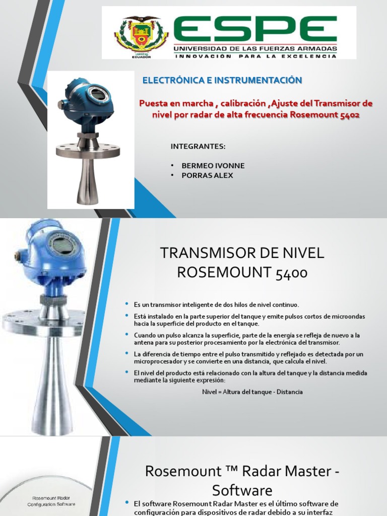 Expo Radar Master | PDF | Transmisor | Tanques