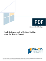 Analytical Approach to Decision Making