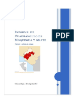 Informe Del Cuadrangulo de Moquegua y Omate