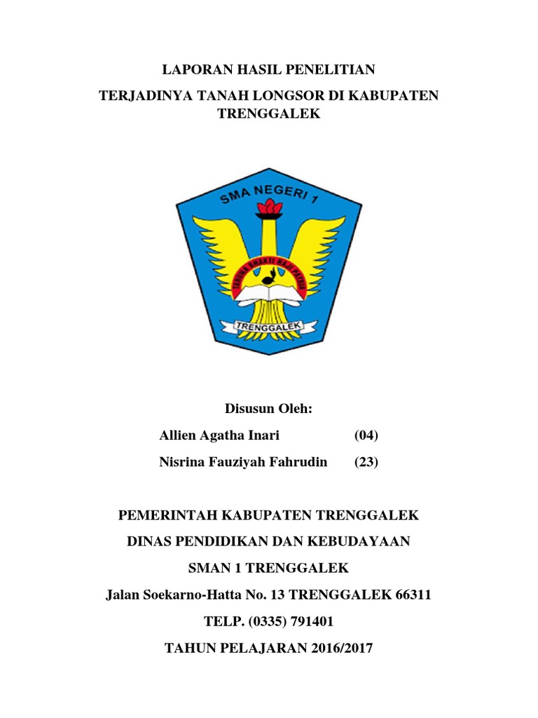 Laporan Hasil Penelitian Geografi Tanah Longsor Docx