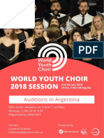 World Youth Choir 2018 SESSION: Auditions in Argentina