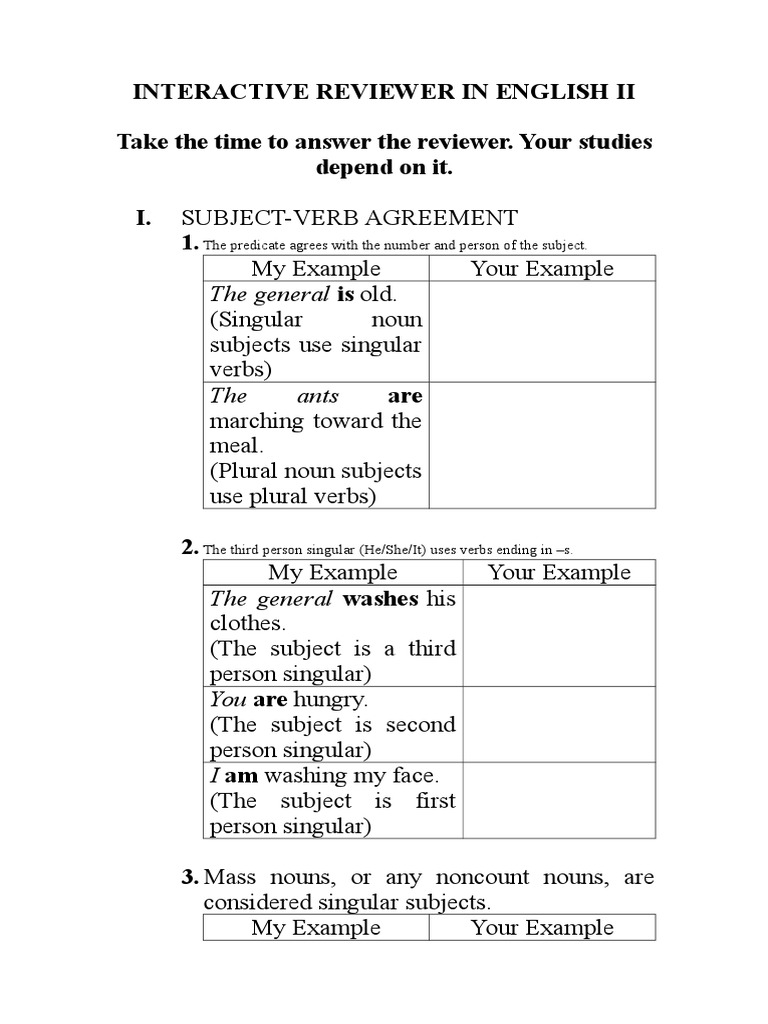 Interactive Reviewer in English II | PDF | Grammatical Number | Noun