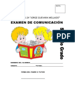 Examen de comunicación para alumnos de primaria