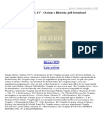 A Era Ecumênica Vol IV Ordem e História PDF
