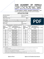 Abacus Academy of Kerala: Application Form