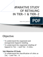 Comparative Study of Retailing in Tier-1 & Tier-2 Cities: Under The Guidance of Mr. I. Chakrapani