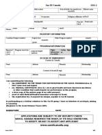 Sar-El Canada: Application Form Doc 2