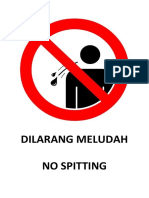 Dilarang Meludah