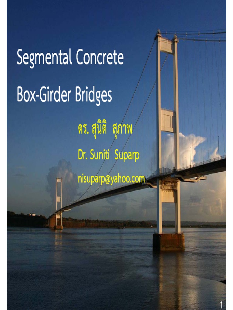 Segmental Concrete Box Girder Bridges - 1 | PDF | Prestressed Concrete ...