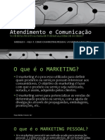 Curso de Atedimento e Comunicação - Modulo I - Aula 1 - MArketing Pessoal