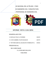 Informe Visita A La Obra PDF