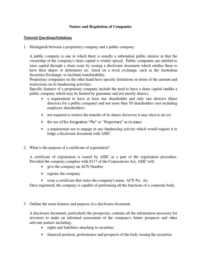 ASIC Certificate of Registration Overview | PDF | Financial Accounting ...
