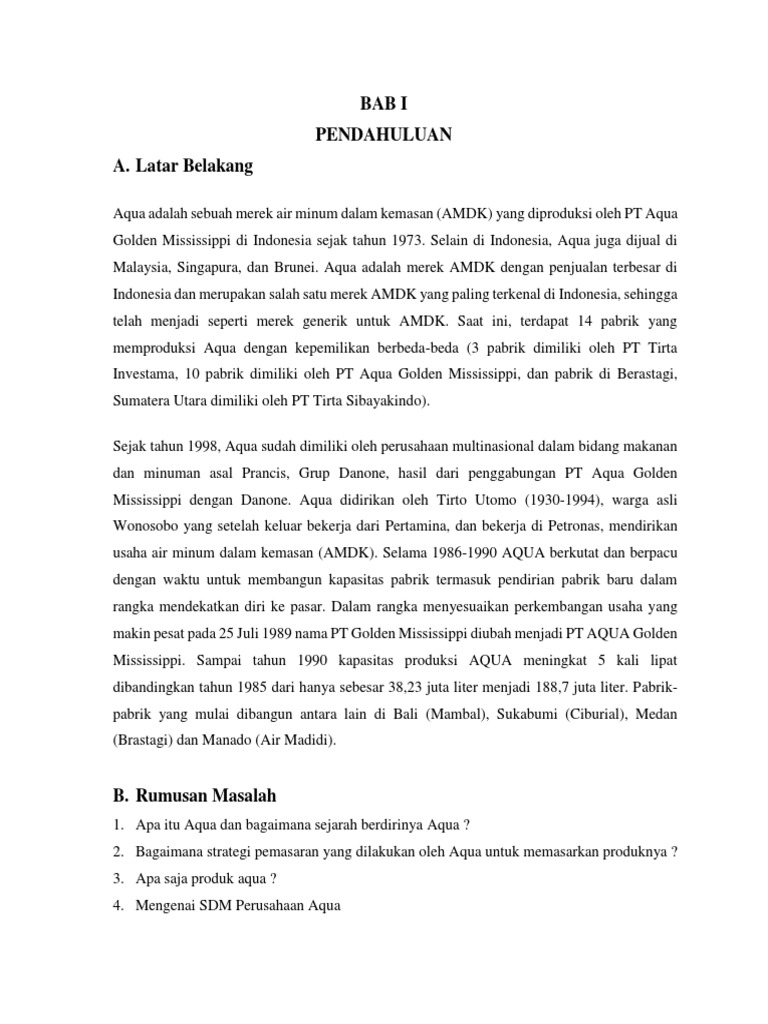 Makalah Aqua Final 1