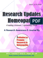 Research Updates - Homeopathy - Vol-7 Issue-2