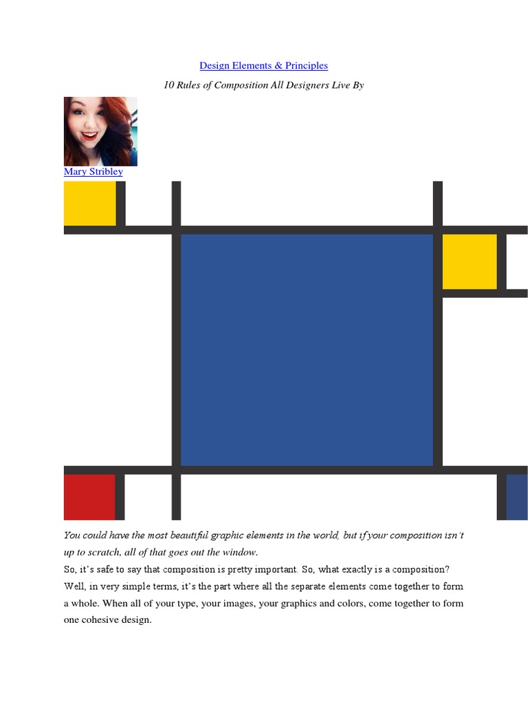 Visual Design Composition Pdf Composition Visual Arts Page Layout