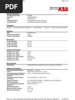 ABB Control TP180DA Datasheet