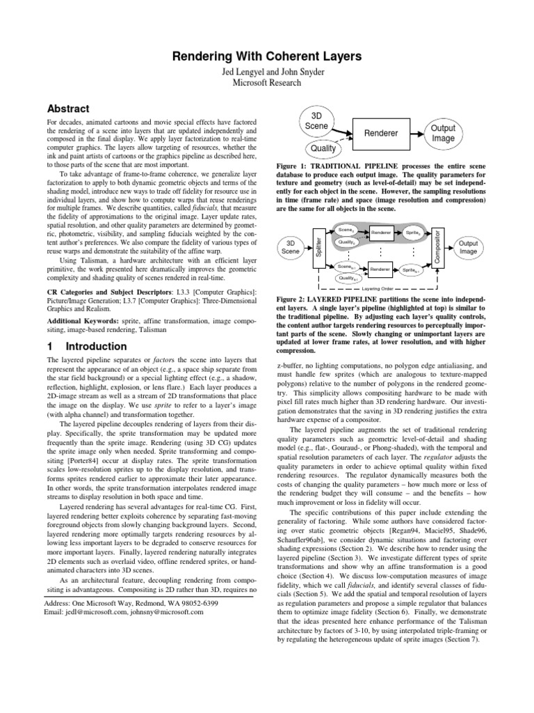 Coherent Layers | PDF | Rendering (Computer Graphics) | Texture Mapping