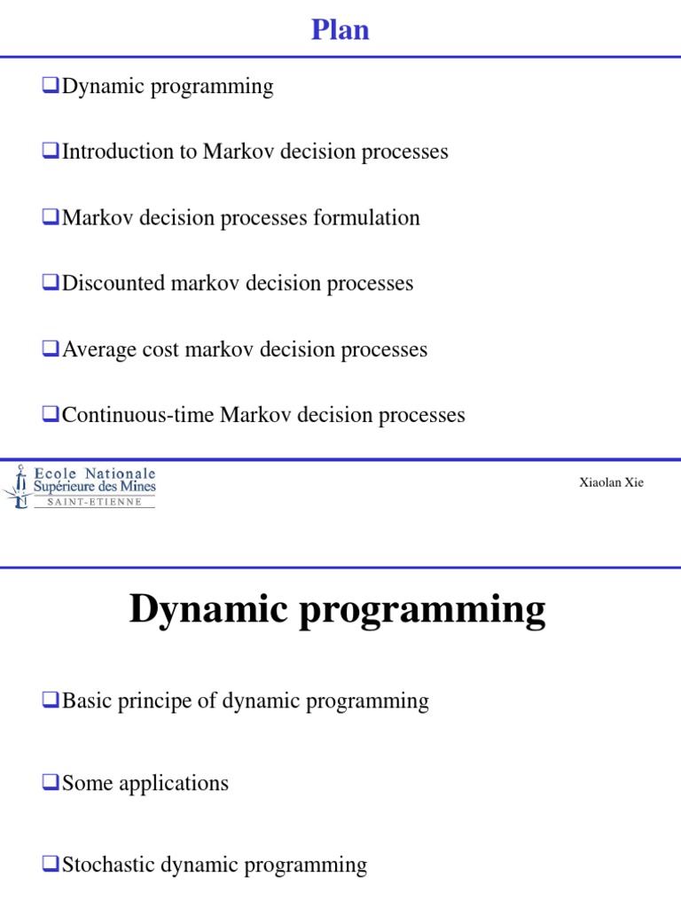 Dynamic Programming: Xiaolan Xie | PDF | Dynamic Programming ...