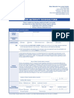 Mater Maternity Booking Form V2 - March17 (Not For Record)