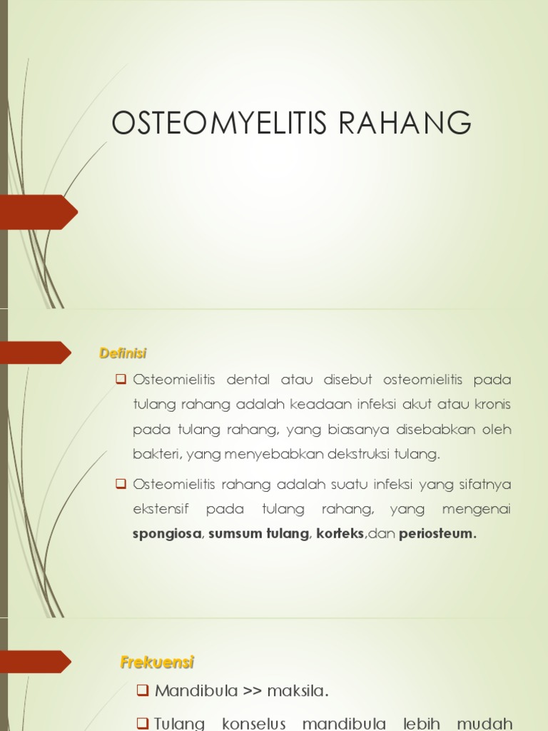 Osteomyelitis Dental PDF