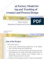 A Virtual Factory Model For Learning and Teaching of Product and Process Design