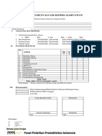 Formulir Evaluasi Kinera Karyawan