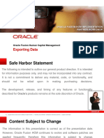 Exporting Data: Oracle Fusion Human Capital Management
