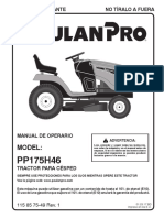 Manual de operario tractor césped PP175H46