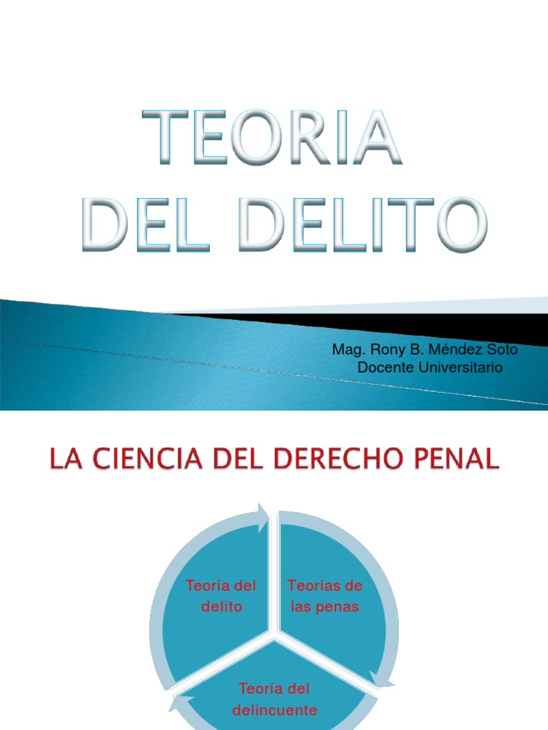 Teoría del Delito y su Aplicación Jurídica | PDF | Derecho penal ...