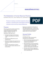 Executivesummary: The Globalization of Human Resource Practices