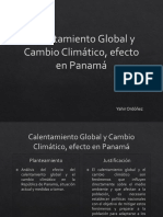 Presentación Calentamiento Global y Cambio Climático en Panamá