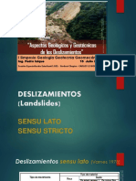 Ing. Pedro Isique - Aspectos Geológicos y Geotécnicos de Deslizamientos