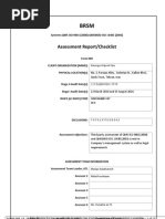 Assessment Report/Checklist: Qods Town, Tehran, Iran